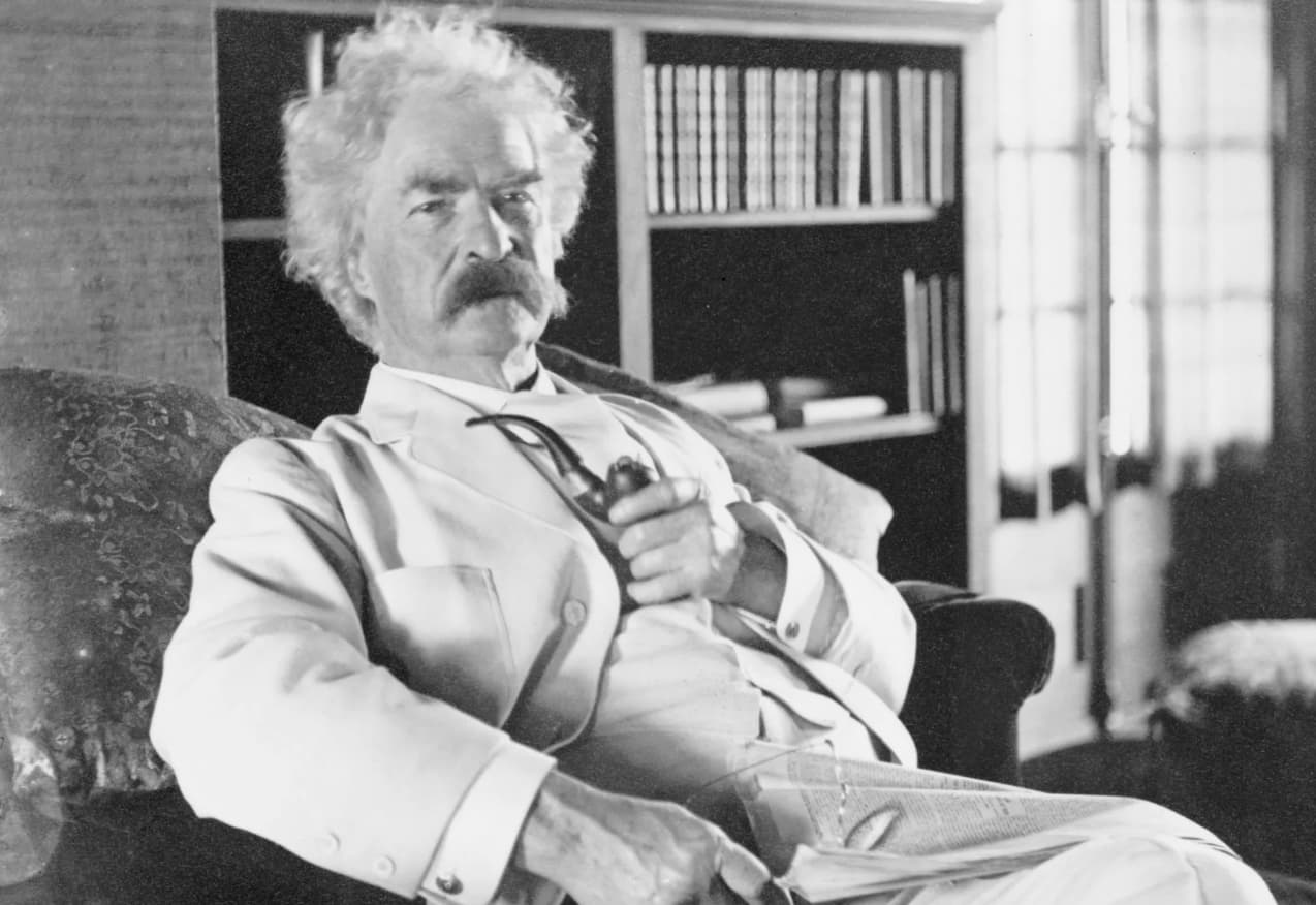 “Halley's Comet appeared in the sky when Mark Twain was born in 1835. The comet moves in a seventy-five or seventy-six-year orbit, and, as it neared Earth once again, Twain said “I came in with Halley’s Comet and I expect to go out with it.” Sure enough, he died on April 21, 1910, just as the comet made its next pass within sight of Earth.”